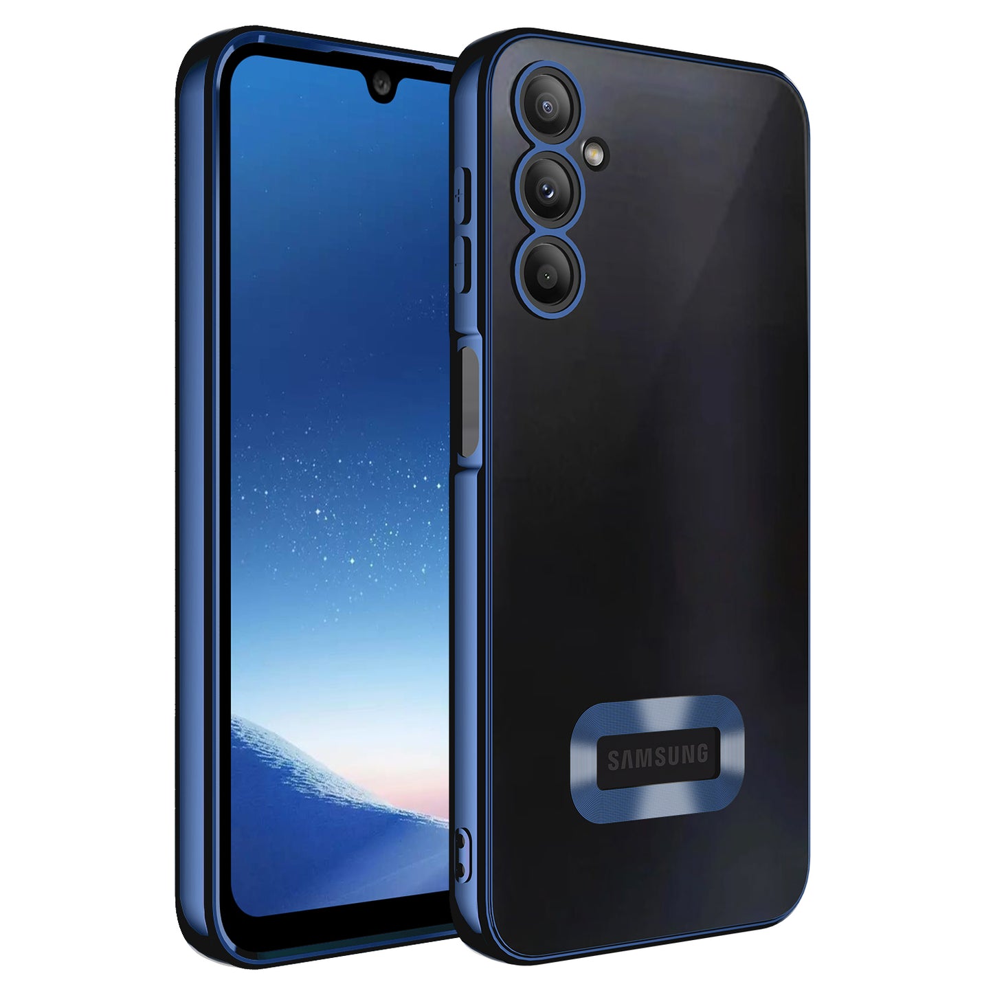 Galaxy A24 Kılıf Kamera Korumalı Logo Gösteren Zore Omega Kapak