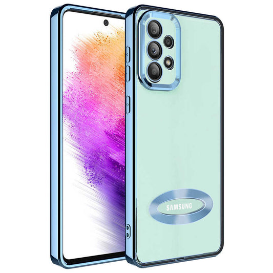 Galaxy A32 4G Kılıf Kamera Korumalı Logo Gösteren Zore Omega Kapak