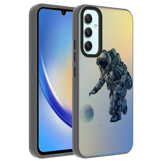 Galaxy A34 Kılıf Desenli Zore Dragon Sert Kapak