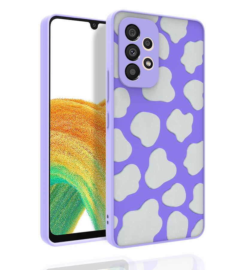 Galaxy A53 5G Kılıf Desenli Kamera Korumalı Parlak Zore Nora Kapak