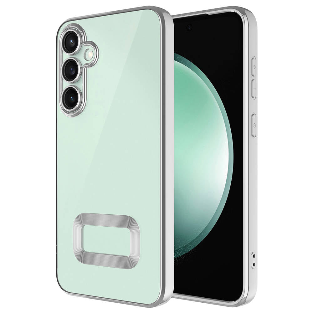 Galaxy S23 FE Kılıf Kamera Korumalı Logo Gösteren Zore Omega Kapak