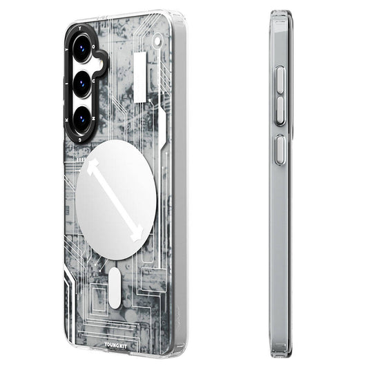 Galaxy S24 Plus Kılıf M-safe Şarj Özellikli YoungKit Technology Serisi Kapak