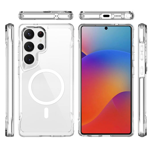 Galaxy S25 Ultra Kılıf Zore M-safe Şarj Özellikli T-Max M-safe Kapak