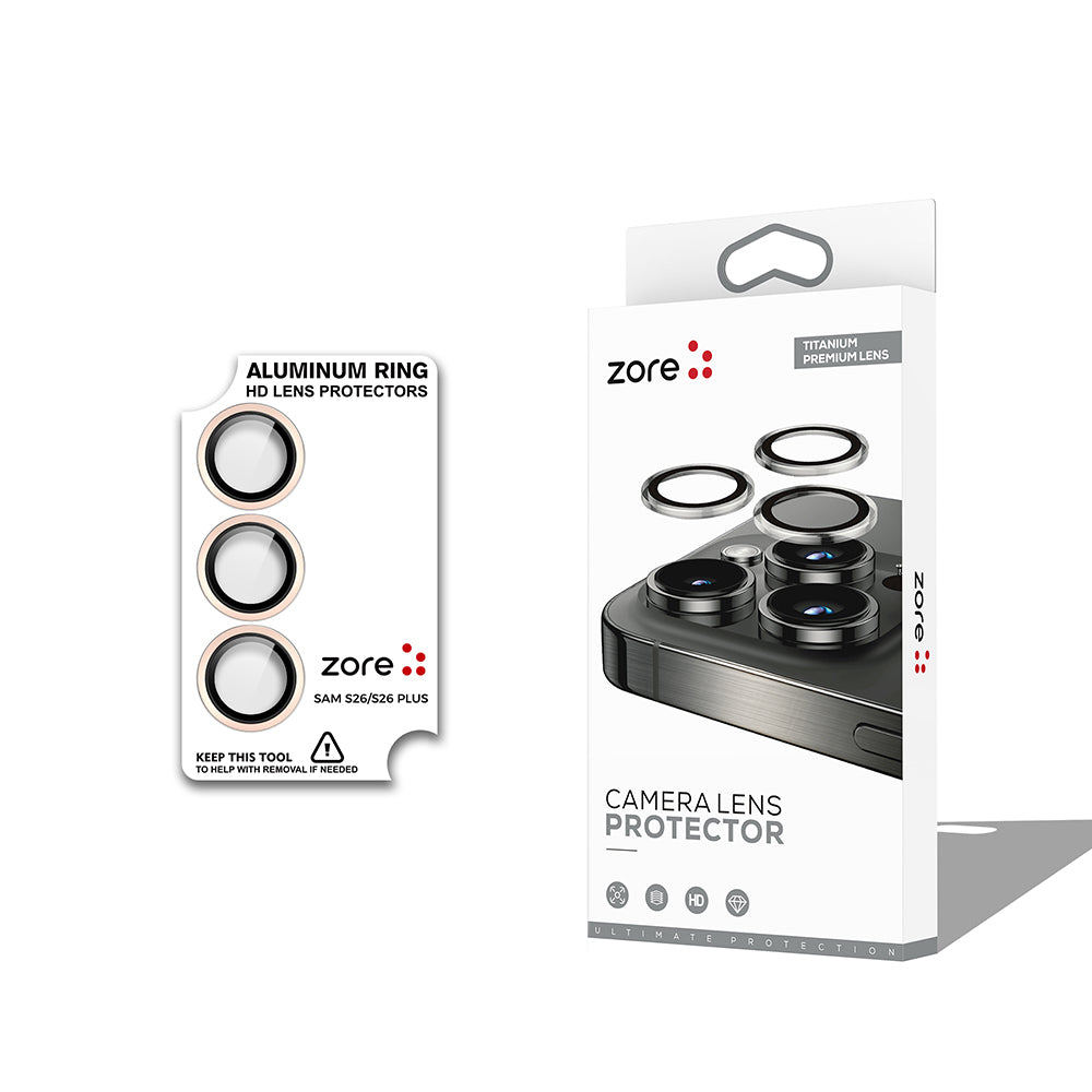 Galaxy S26 Zore CL-12 Premium Safir Parmak İzi Bırakmayan Anti-Reflective Kamera Lens Koruyucu
