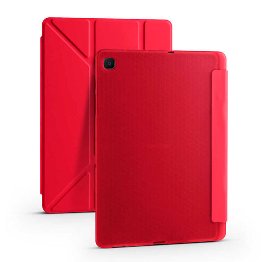 Galaxy Tab A7 10.4 T500 2020 Kılıf Zore Tri Folding Kalem Bölmeli Standlı Kılıf