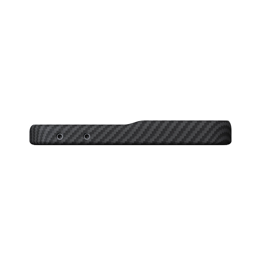 Galaxy Z Flip 8 Kılıf M-safe Şarj Özellikli 600D Aramid Karbon Fiber Pitaka Edge Serisi Black-Grey Twill Kapak