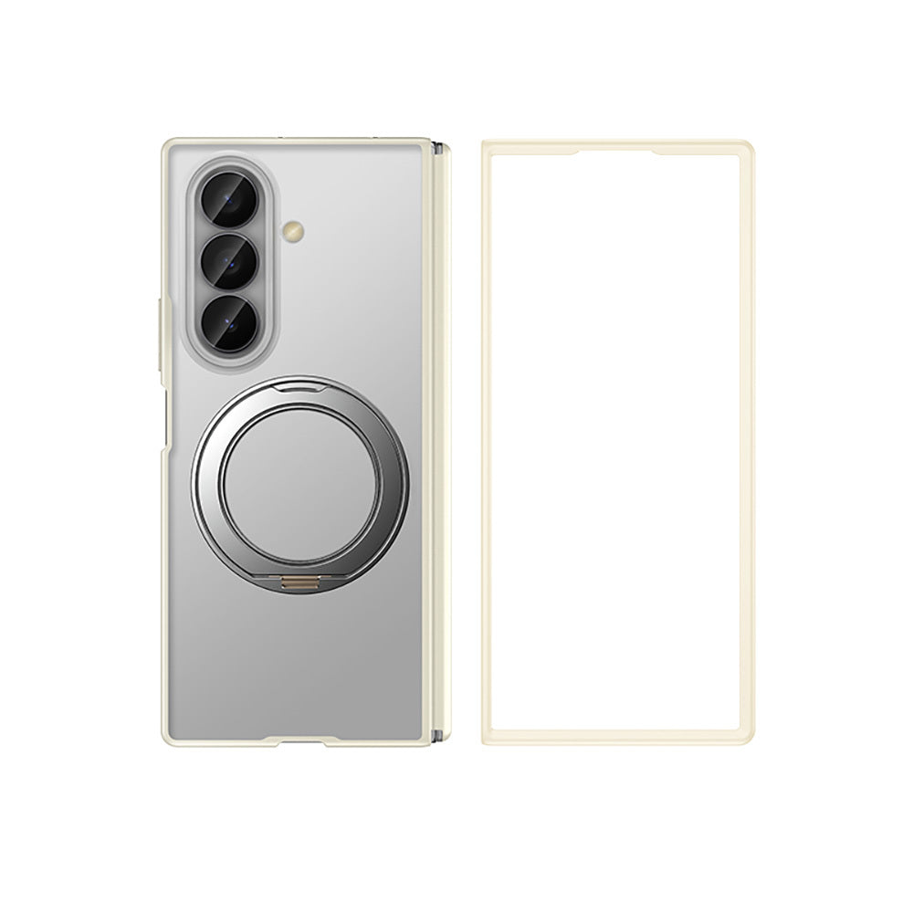 Galaxy Z Fold 7 Kılıf M-safe Şarj Özellikli Arkası Mat Sert PC Wlons Vena Standlı Kapak
