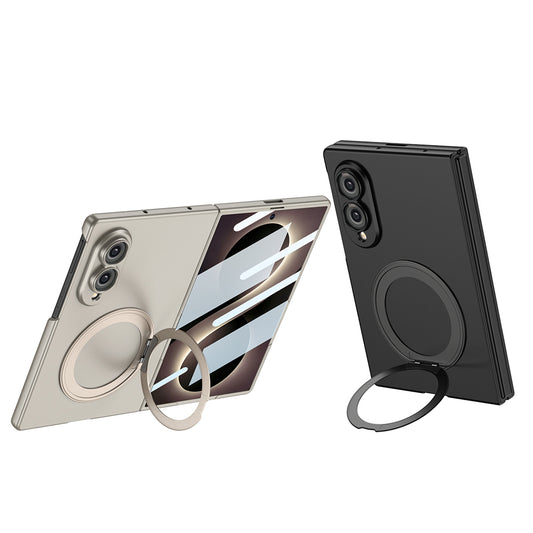 Galaxy Z Fold 8 Kılıf M-safe Şarj Özellikli Zore Kıpta Yüzüklü Kamera Korumalı Kapak