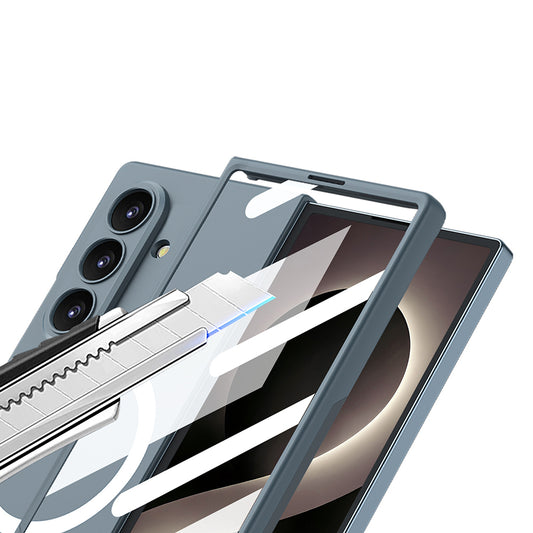 Galaxy Z Fold 8 Ultra Kılıf Wireless Şarj Özellikli Zore Kıpta M-safe Kapak