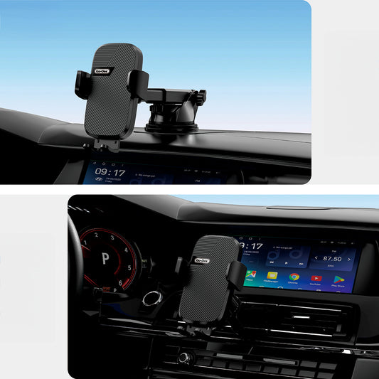 Go Des GD-HD357 Havalandırma ve Vantuz Tasarımlı 2in1 Araç İçi Telefon Tutucu