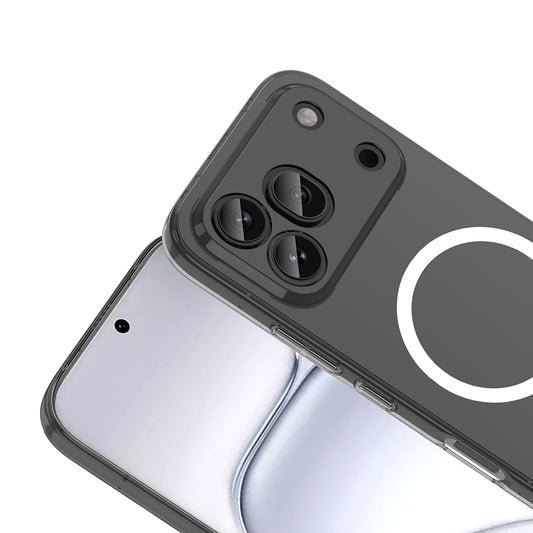 Honor 600 Pro 5G Kamera Korumalı M-Safe Şarj Özellikli Şeffaf Zore London Sert PC Kapak
