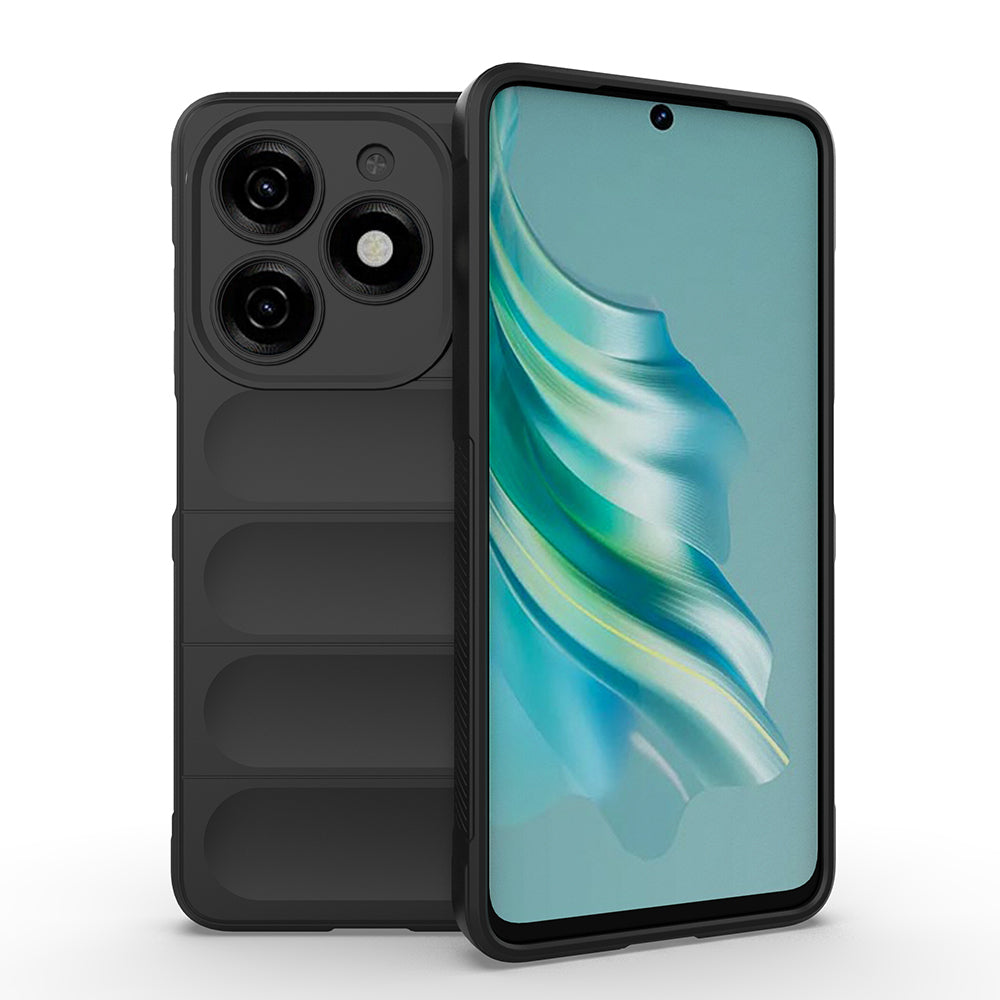 İnfinix Hot 40i Kılıf Esnek TPU Oyuklu Arka Yüzey Tasarımlı Zore Etnik Silikon Kapak