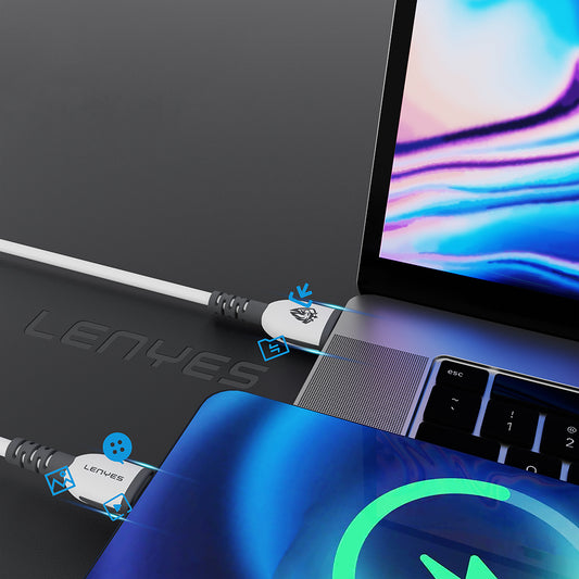 Lenyes LC979 USB-A to Lightning Hızlı Şarj Özellikli Data ve Şarj Kablosu 2.4A 1M
