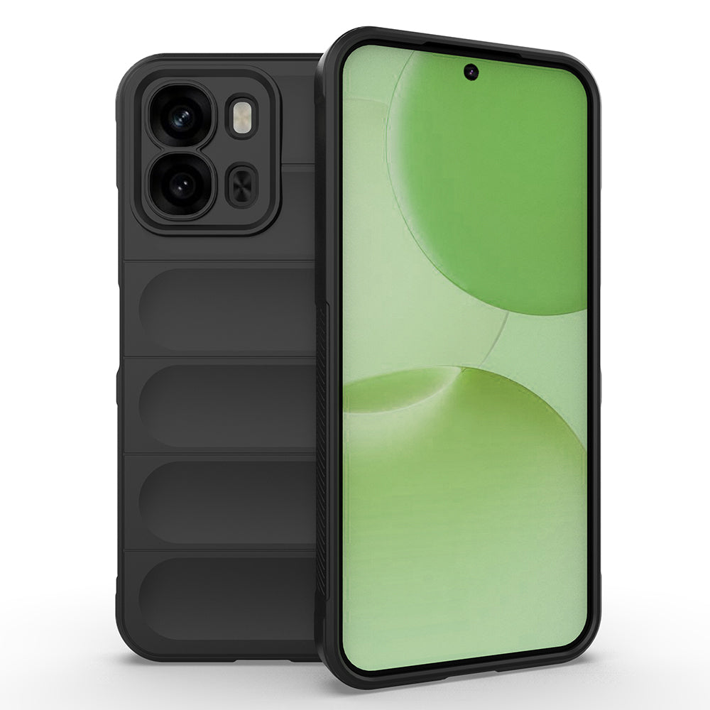 Oppo A6X Kılıf Esnek TPU Oyuklu Arka Yüzey Tasarımlı Zore Etnik Silikon Kapak