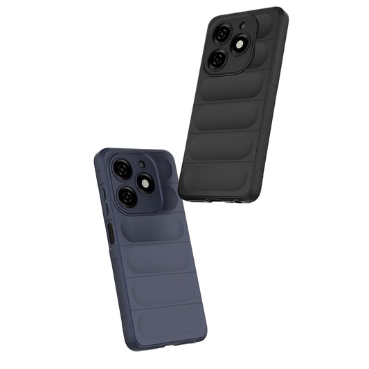 Tecno Spark 20 Kılıf Esnek TPU Oyuklu Arka Yüzey Tasarımlı Zore Etnik Silikon Kapak