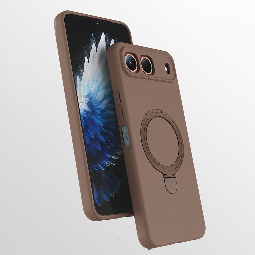 Tecno Spark 40 5G Kılıf M-safe Şarj Özellikli Standlı Zore Samara Kapak