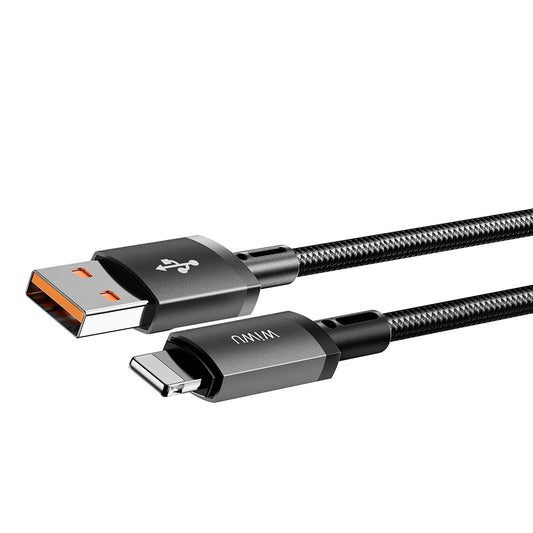 Wiwu Wi-C055 Titanlink Serisi USB-A to Lightning Hızlı Şarj Özellikli Data ve Şarj Kablosu 1M