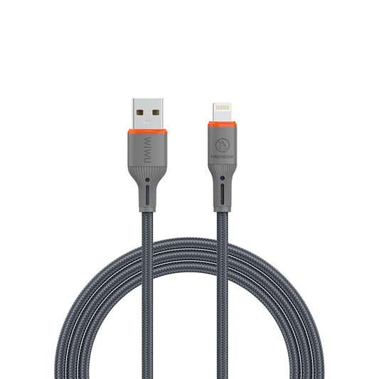 Wiwu Wi-C095 FlameGuard Serisi USB-A to Lightning Data ve Şarj Kablosu 1.2M