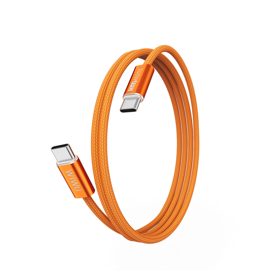 Wiwu Wi-C101 Essen Serisi Type-C to Type-C Hızlı Şarj Özellikli Data ve Şarj Kablosu 240W 1.5M