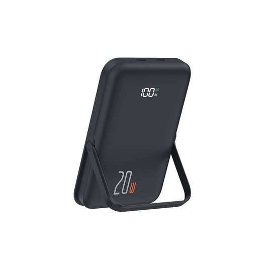 Wiwu Wi-P009 LED Ekranlı Standlı Kablosuz Şarj Özellikli Taşınabilir Powerbank 10000mAh 20W