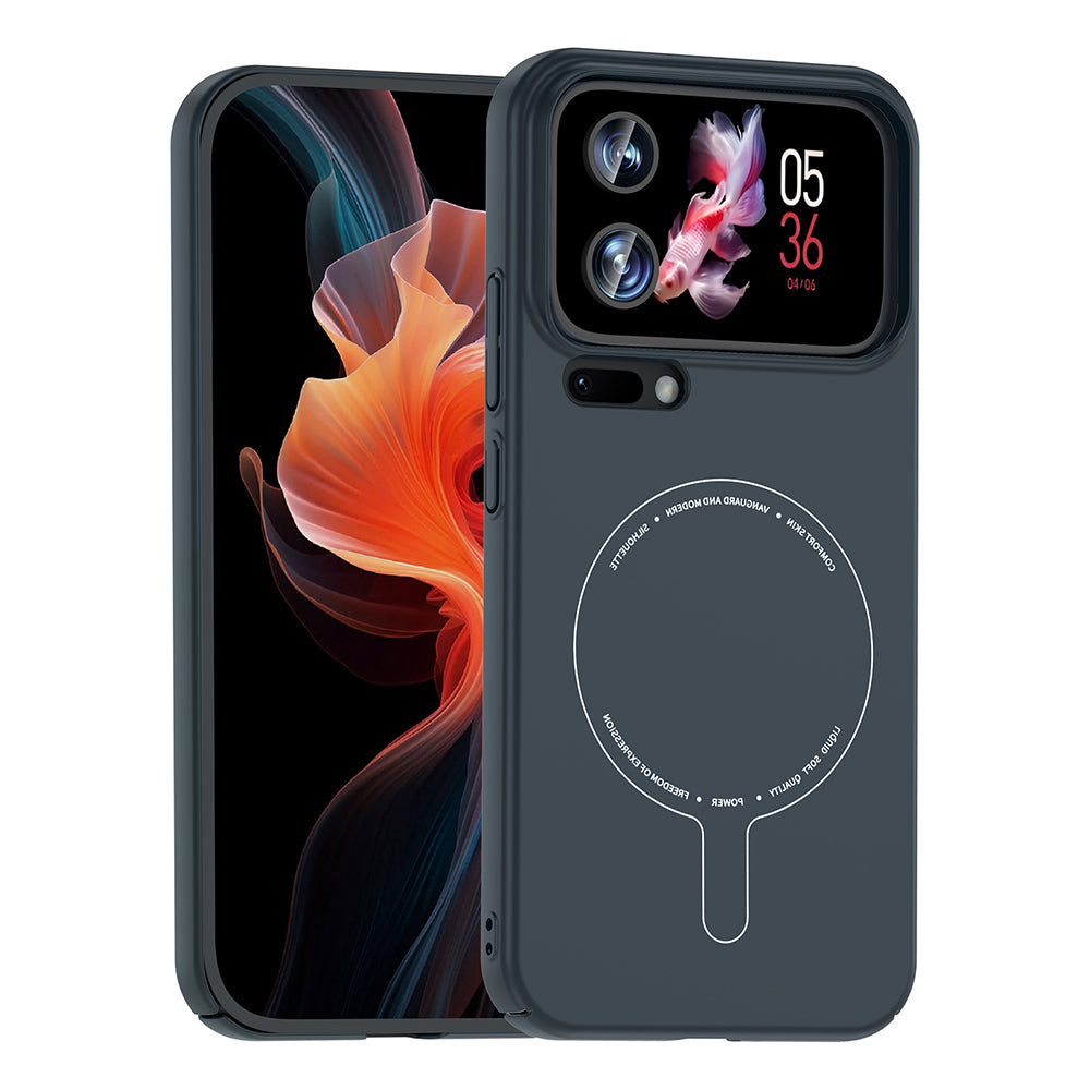 Xiaomi 17 Pro Max Kılıf M-Safe Şarj Özellikli Kamera Korumalı Zore Elio Sert PC Kapak