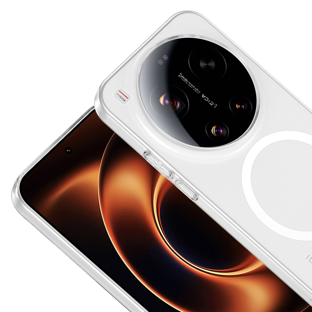 Xiaomi 17 Ultra Kamera Korumalı M-Safe Şarj Özellikli Şeffaf Zore London Sert PC Kapak