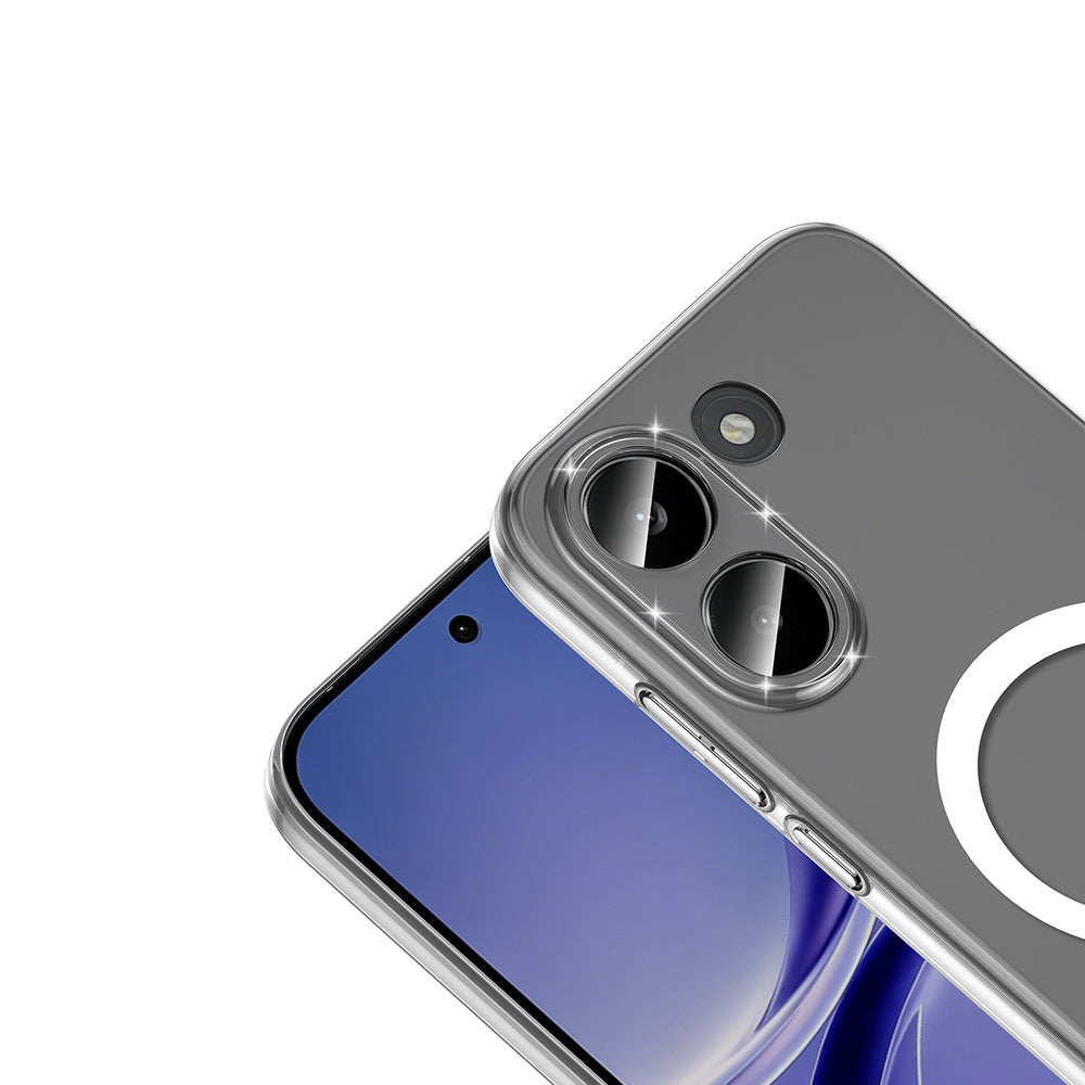 Xiaomi Poco X8 Pro Kamera Korumalı M-Safe Şarj Özellikli Şeffaf Zore London Sert PC Kapak