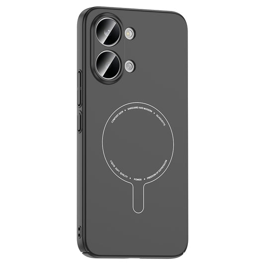 Xiaomi Poco X8 Pro Max Kılıf M-Safe Şarj Özellikli Kamera Korumalı Zore Elio Sert PC Kapak