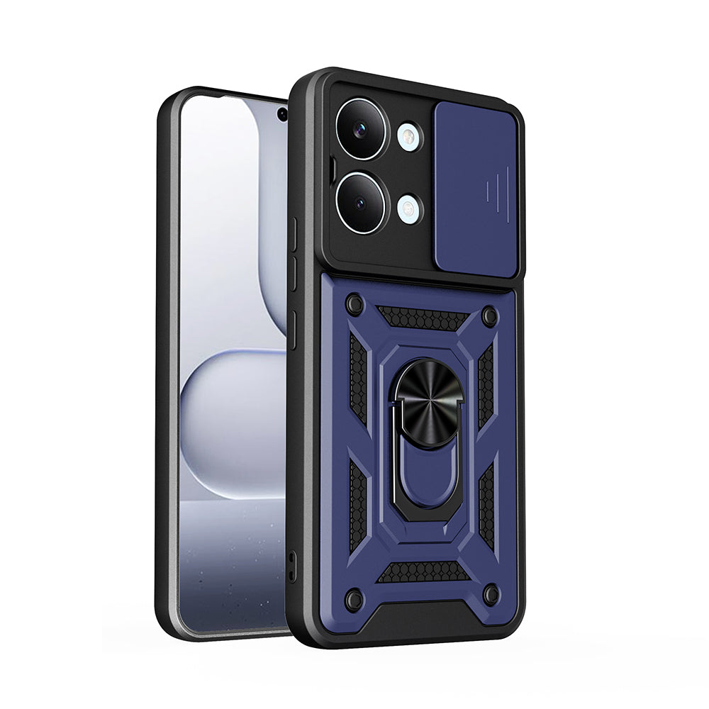 Xiaomi Poco X8 Pro Max Kılıf Magnetik Standlı Kamera Korumalı Zore Sürgülü Vega Kapak