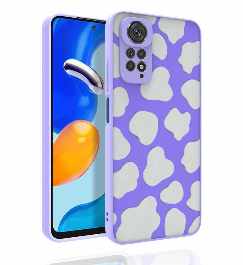 Xiaomi Redmi Note 11 Global Kılıf Desenli Kamera Korumalı Parlak Zore Nora Kapak