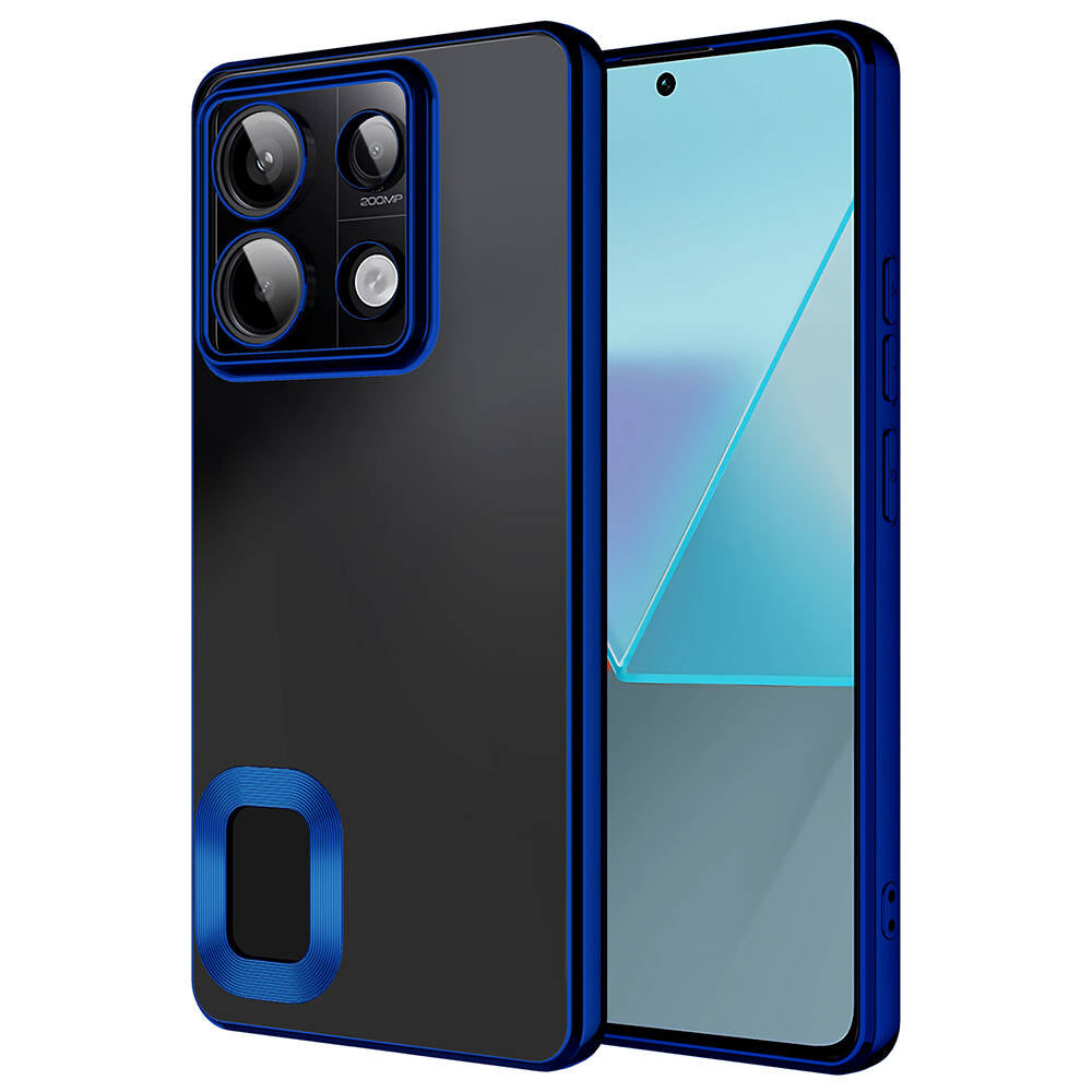 Xiaomi Redmi Note 13 Pro 5G Kılıf Kamera Korumalı Logo Gösteren Zore Omega Kapak