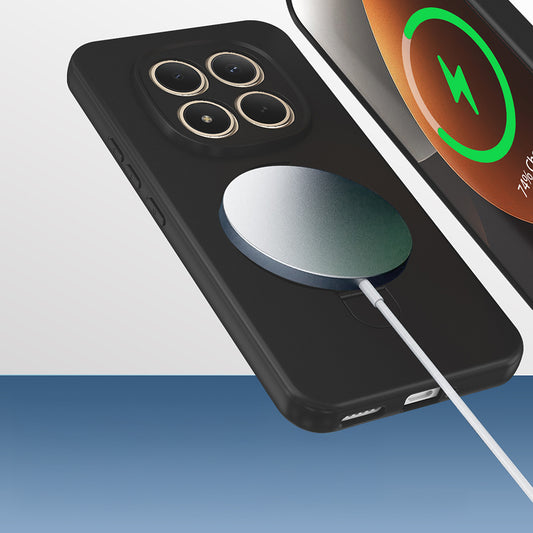 Xiaomi Redmi Note 15 Pro Plus Kılıf M-safe Şarj Özellikli Standlı Zore Samara Kapak