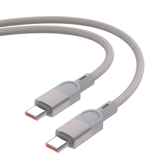 Zore ZR-44 Type-C to Type-C PD 100W Örgü Tasarımlı Hızlı Şarj Özellikli Data ve Şarj Kablosu 1M