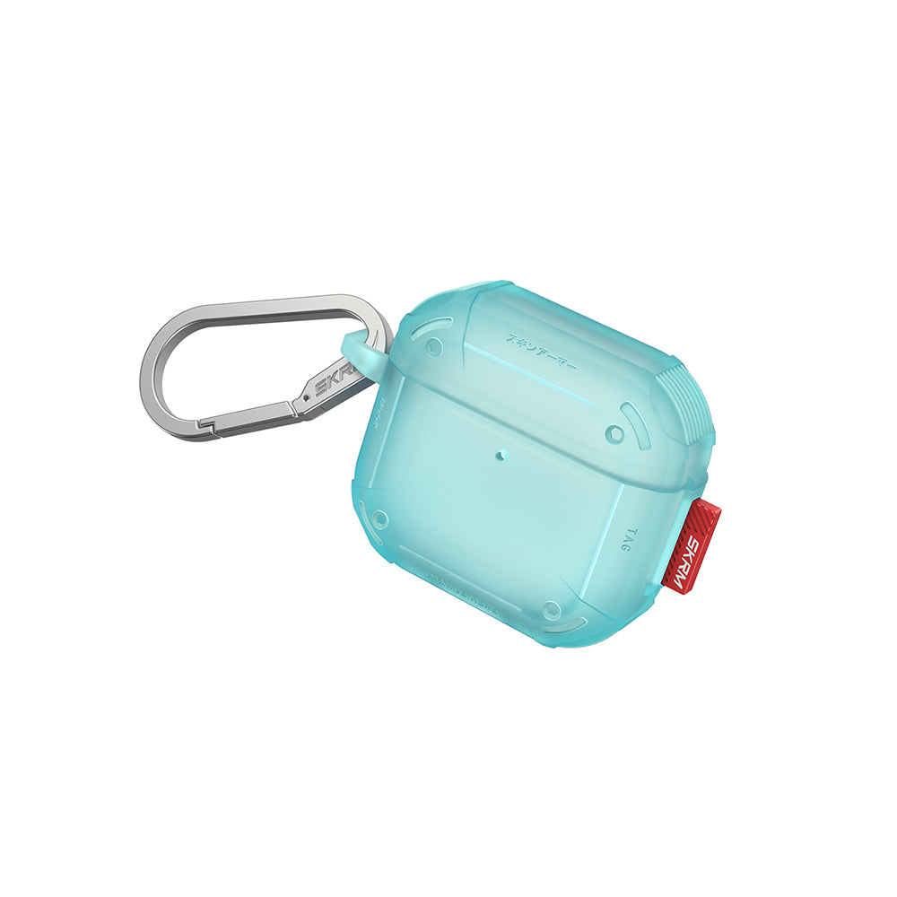 Apple Airpods 4 Kılıf Airbagli Yivli Köşe Tasarımlı 360 Derece Tam Koruma Skinarma Mecha CE Kılıf