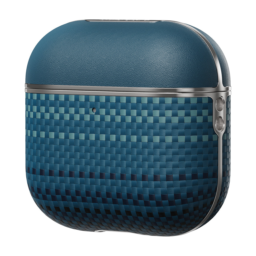 Apple Airpods 4 Kılıf Aramid Fiber Pitaka Tactile Woven Sunset-Moonrise Serisi Kapak