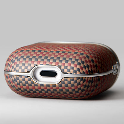Apple Airpods 4 Kılıf Aramid Fiber Pitaka Tactile Woven Sunset-Moonrise Serisi Kapak