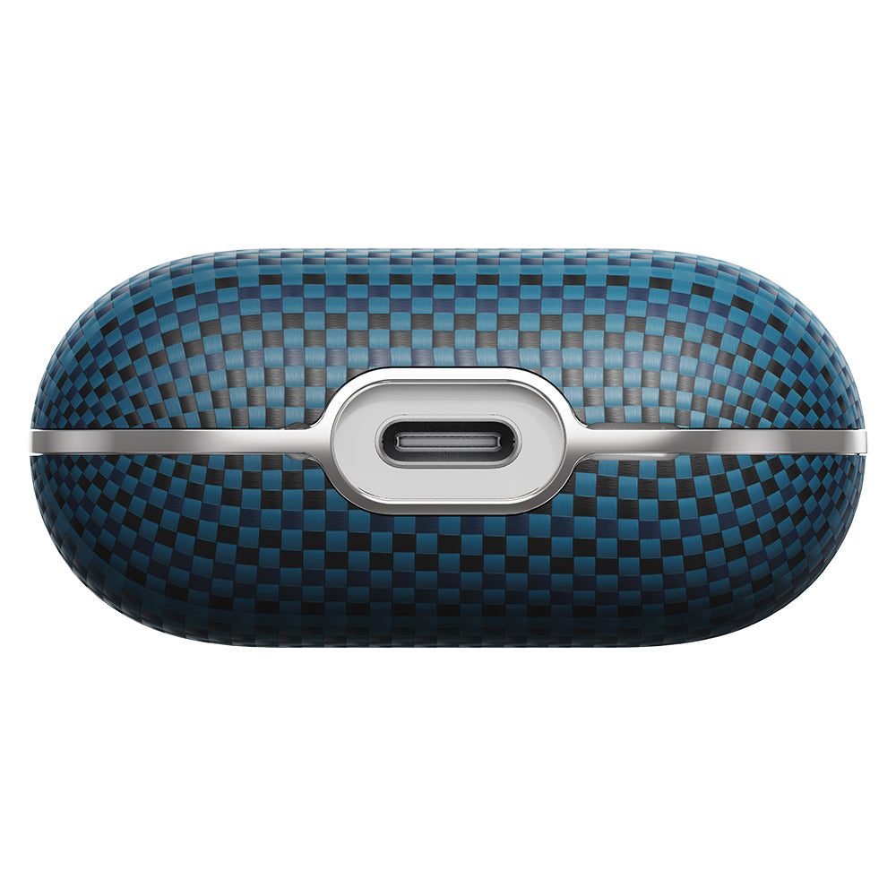 Apple Airpods Pro 2 Kılıf Aramid Fiber Pitaka Tactile Woven Sunset-Moonrise Serisi Kapak