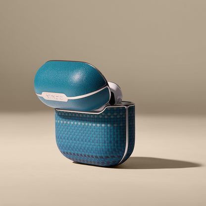 Apple Airpods Pro 2 Kılıf Aramid Fiber Pitaka Tactile Woven Sunset-Moonrise Serisi Kapak
