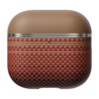 Apple Airpods Pro 2 Kılıf Aramid Fiber Pitaka Tactile Woven Sunset-Moonrise Serisi Kapak