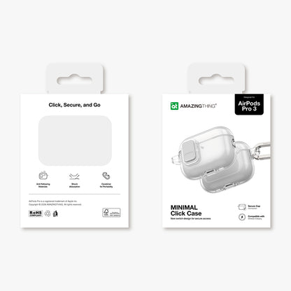 Apple Airpods Pro 3 Amazingthing Magnetik Kilit Tasarımlı Minimal Serisi Kılıf