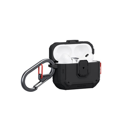 Apple Airpods Pro 3 Kılıf Airbagli Yivli Köşe Kilit Tasarımlı 360 Derece Koruma Skinarma Mecha LE Kılıf