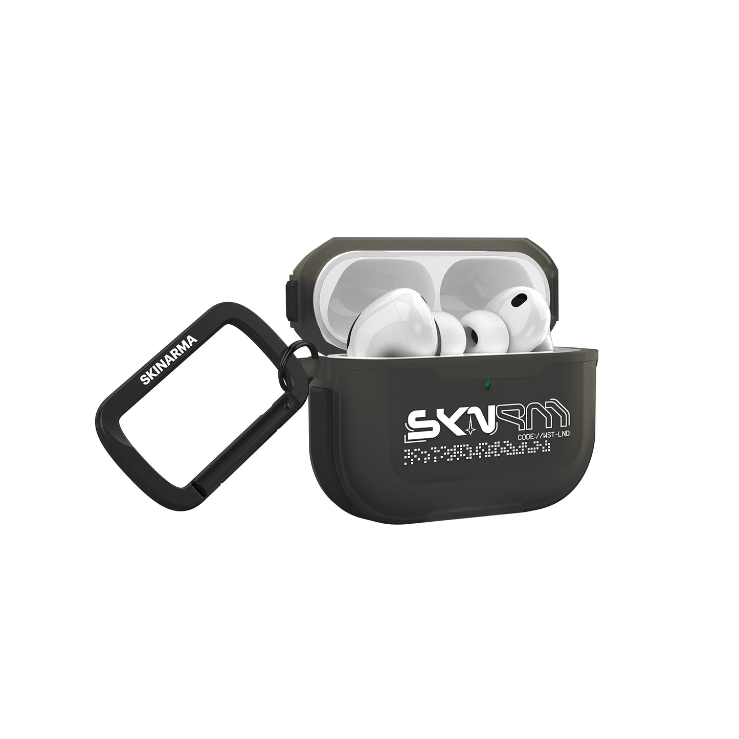 Apple Airpods Pro 3 Kılıf Skinarma Transparan Mat Tasarım Kinzoku Kılıf