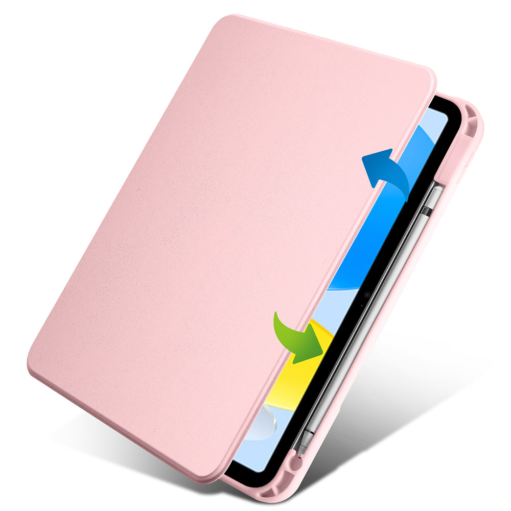 Apple iPad 11.Nesil 2025 Kılıf Zore Termik Kalem Bölmeli Dönebilen Standlı Kılıf
