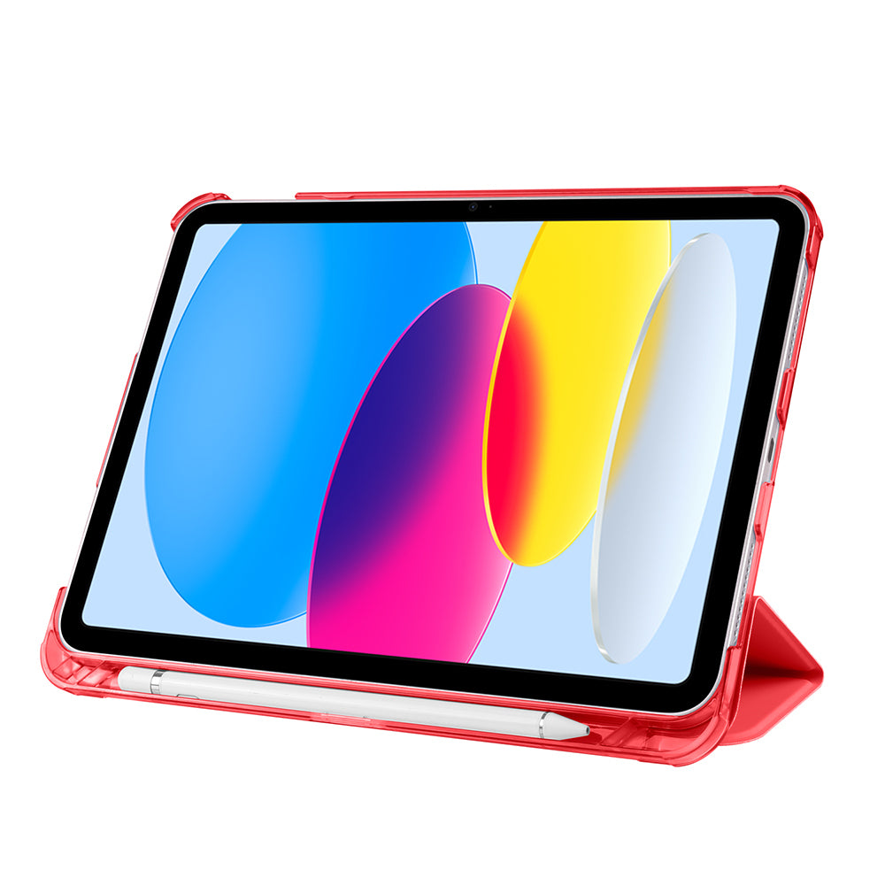 Apple iPad 11.Nesil 2025 Zore Smart Cover Kalem Bölmeli Standlı 1-1 Kılıf