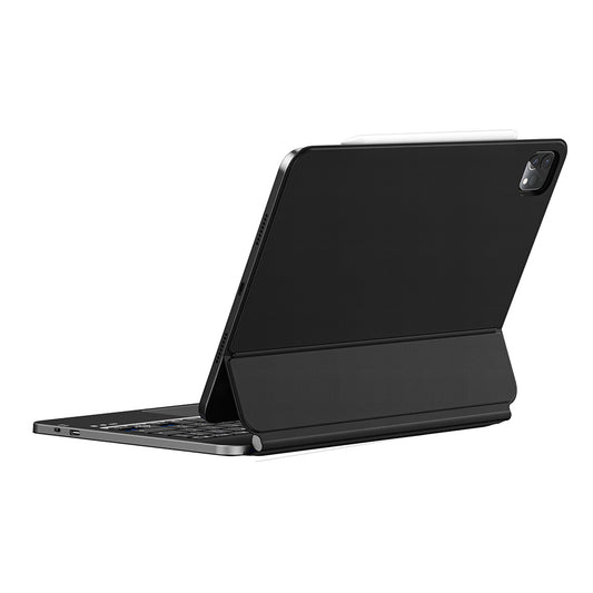 Apple iPad Air 10.9 2020 (4.Nesil) Wiwu MK-003 Gizli Kalem Bölmeli Klavyeli Standlı Kılıf