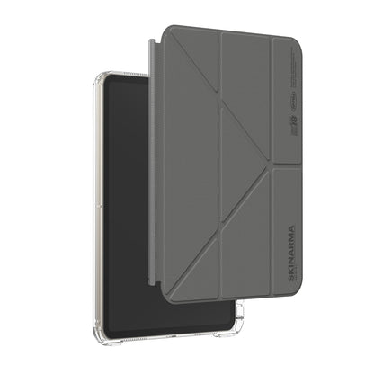 Apple iPad Air 11 2024 Kılıf Skinarma Kalemlikli Arkası Şeffaf Standlı Magnetik Zeta Kılıf