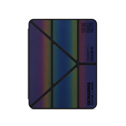 Apple iPad Air 11 2025 M3 Kılıf SkinArma Holografik Tasarımlı Arkası Şeffaf Çıkarılabilir Magnetik Kira Kobai Kılıf