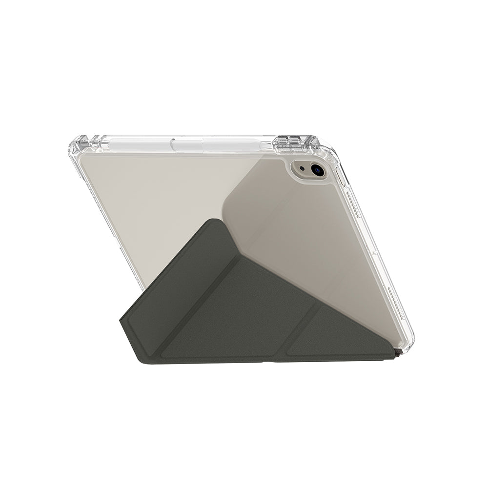 Apple iPad Air 11 2025 M3 Kılıf Skinarma Kalemlikli Arkası Şeffaf Standlı Magnetik Zeta Kılıf