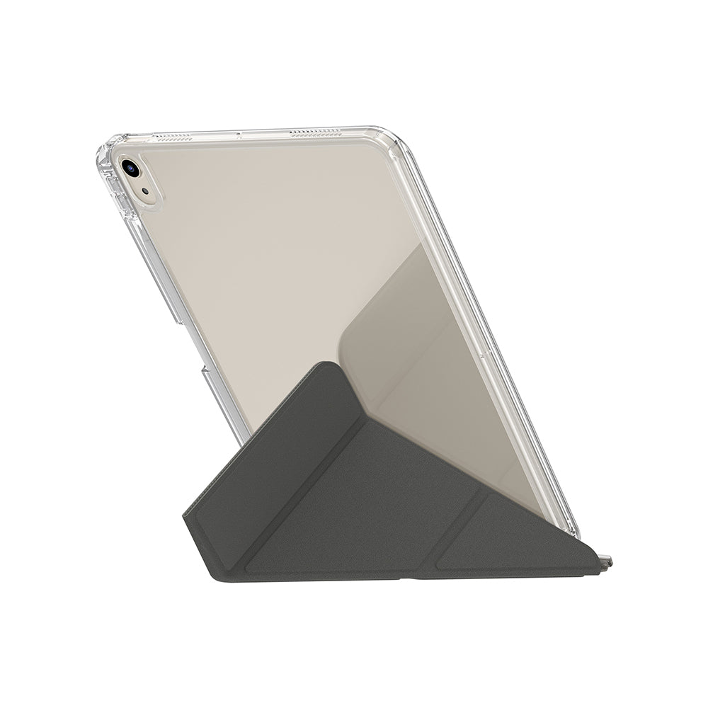 Apple iPad Air 11 2025 M3 Kılıf Skinarma Kalemlikli Arkası Şeffaf Standlı Magnetik Zeta Kılıf