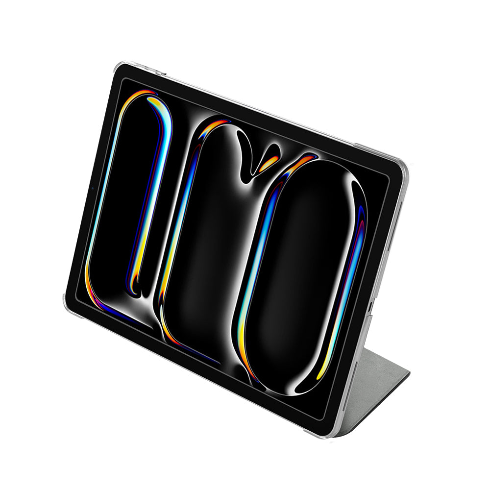 Apple iPad Air 11 2025 M3 Raptic Clear Folio Airbagli Şeffaf Kapaklı Katlanabilir Standlı Kılıf